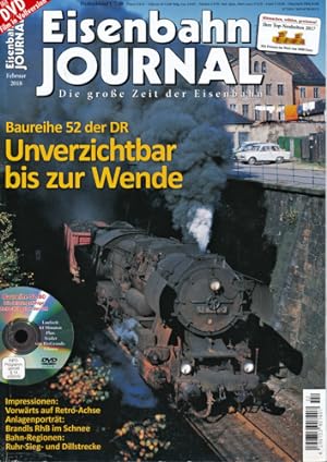Bild des Verkufers fr Eisenbahn Journal Heft 2/2018: Unverzichtbar bis zur Wende. Baureihe 52 der DR (ohne DVD!). zum Verkauf von Versandantiquariat  Rainer Wlfel