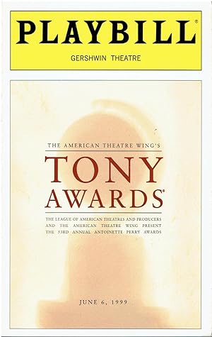 Playbill - 53rd Annual Tony Awards - June 6, 1999