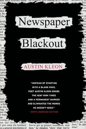 Image du vendeur pour Newspaper Blackout by Kleon, Austin [Paperback ] mis en vente par booksXpress