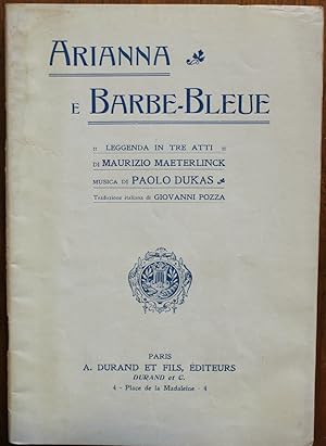 Arianna e Barbe-Bleue. Leggenda in tre atti