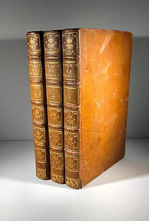 Bild des Verkufers fr lmens de chymie. 3 Volumes zum Verkauf von DACART Livres rares & manuscrits (ALAC)