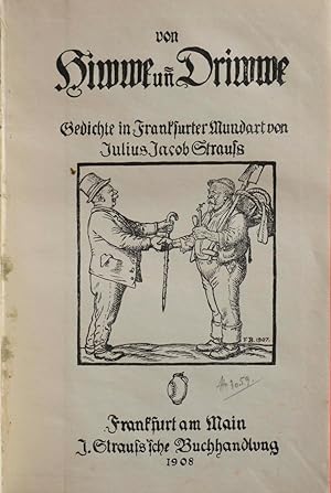 Bild des Verkufers fr Von Hiwwe un Driwwe. Gedichte in Frankfurter Mundart. zum Verkauf von Antiquariat Tresor am Roemer