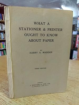 What a Stationer and Printer Ought to Know About Paper