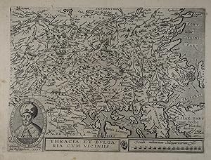 Thracia et Bulgaria cum viciniis. Kupferstich - Karte v. Johann Bussemacher aus Matthias Quad "Eu...
