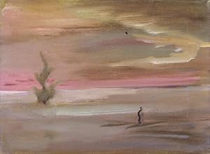 Pink Sky, Tree, Figure