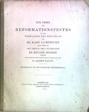 Bild des Verkufers fr Zur Feier des Reformationsfestes und des bergangs des Rektorats. zum Verkauf von books4less (Versandantiquariat Petra Gros GmbH & Co. KG)