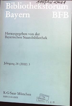 Seller image for Leistungsverbund als Antwort auf die Krise der Literaturversorgung. Bibliotheksforum Bayern BFB, Jahgang 28,3 for sale by books4less (Versandantiquariat Petra Gros GmbH & Co. KG)