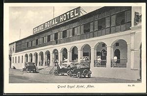 Ansichtskarte Aden, Grand Royal Hotel, Längsfassade