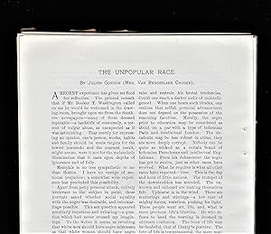 Imagen del vendedor de The Unpopular Race a la venta por Legacy Books II
