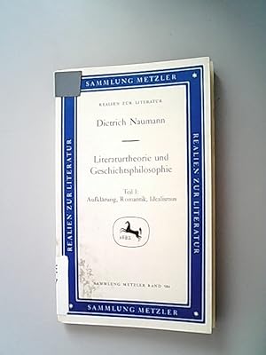 Seller image for Literaturtheorie und Geschichtsphilosophie / Aufklrung, Romantik, Idealismus for sale by Antiquariat Bookfarm