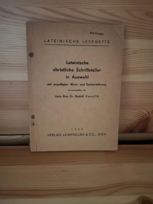 Bild des Verkufers fr Lateinische christliche Schriftsteller in Auswahl Lateinische Lesehefte, mit angefgter Wort- und Sacherklrung zum Verkauf von Antiquariat Liber Antiqua