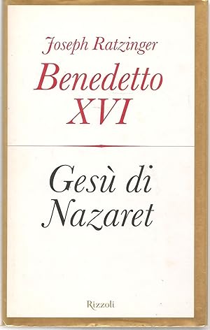 Immagine del venditore per GESU' DI NAZARET - JOSEPH RATZINGER BENEDETTO XVI venduto da Libreria Peterpan