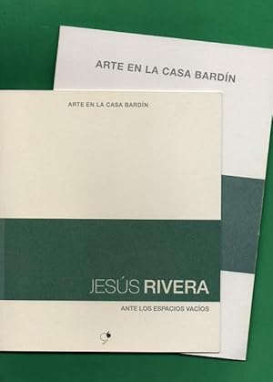 Imagen del vendedor de JESUS RIVERA : ANTE LOS ESPACIOS VACIOS. [Catlogo] a la venta por Librera DANTE