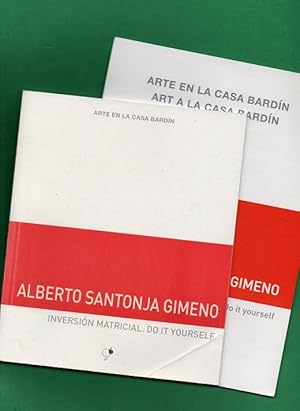 Imagen del vendedor de ALBERTO SANTONJA GIMENO : INVERSION MATRICIAL, DO IT YOURSELF. [Catlogo] a la venta por Librera DANTE