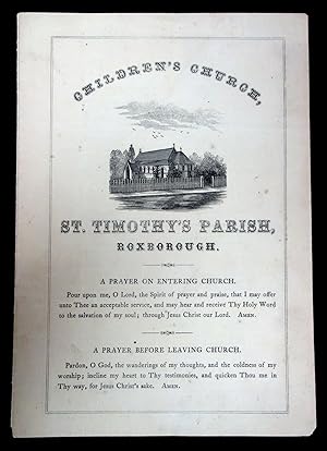 Children's Church, St. Timothy's Parish, Roxborough, A Hymnal Program