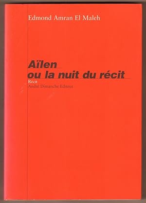 Seller image for Ailen ou la nuit du rcit. Rcit. for sale by Antiquariat Neue Kritik