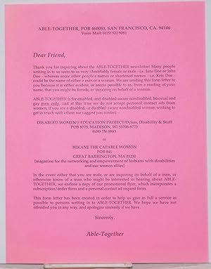 Able-Together Open Form Letter [handbill]