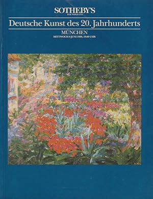 Deutsche Kunst des 20. Jahrhunderts, Munchen Mittwoch 8 Juni 1988