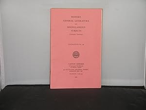 Gaston Renard, Croydon Surrey - Catalogue Number 96 History, General Literature and Miscellaneous...