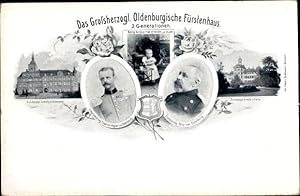 Ansichtskarte / Postkarte Das Großherzogliche Oldenburgische Fürstenhaus, Großherzog Peter, Fried...
