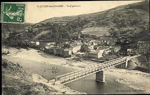 Ansichtskarte / Postkarte Saint Julien des Chazes Allier, Vue generale, Le Pont