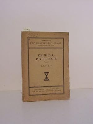 Kriminalpsychologie. Hrsgg. von Gustav Kafka.