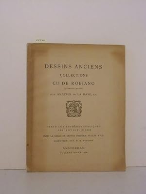 Immagine del venditore per Dessins anciens, collections Cte de Robiano (premire partie) d un amateur de La Haye. Vente aux enchres publiques les 15 et 16 juin 1926 dans la salle de ventes Frederik Muller & Cie. venduto da Kunstantiquariat Rolf Brehmer