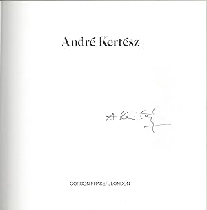 Immagine del venditore per Andr Kertsz. (The History of Photography Series No. 6.) venduto da Fldvri Books