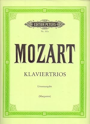 Trios für Klavier, Violine und Violoncello. Und Trio KV 498 für Klvier, Klarinette (Violine) und ...