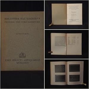 XVI. Versteigerung. Bibliothek Max Kirdorf. Pressen- und Vorzugsdrucke, Ashendene-, Bremer, Doves...