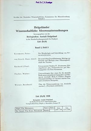 Helgoländer Wissenschaftliche Meeresuntersuchungen Band 5, Heft 2