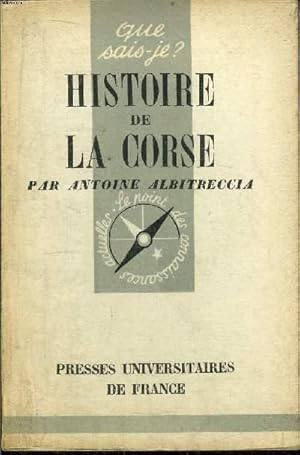 Seller image for Que sais-je? N 262 Histoire de la Corse for sale by Le-Livre