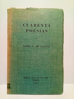 Imagen del vendedor de Cuarenta poesas a la venta por Librera Miguel Miranda