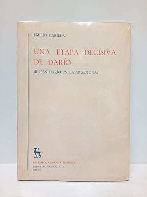 Bild des Verkufers fr Una etapa decisiva de Daro: Rubn Daro en la Argentina zum Verkauf von Librera Miguel Miranda