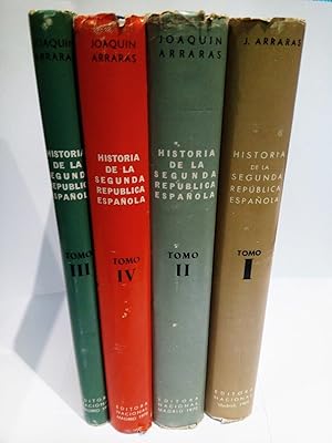 Bild des Verkufers fr Historia de la Segunda Repblica Espaola zum Verkauf von Librera Miguel Miranda