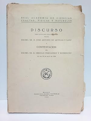 Seller image for Nuestra cultura en la ciencia: Ciencia Estadstica y Genio Hispnico. (Discurso de ingreso en la R. A. de Cienc. Exactas, Fisicas y Naturales, el da 18 de Mayo de 1949. CONTESTA: Obdulio Fernandez y Rodriguez) for sale by Librera Miguel Miranda