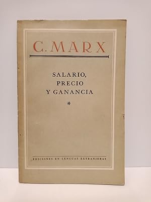 Imagen del vendedor de Salario, precio y ganancia a la venta por Librera Miguel Miranda