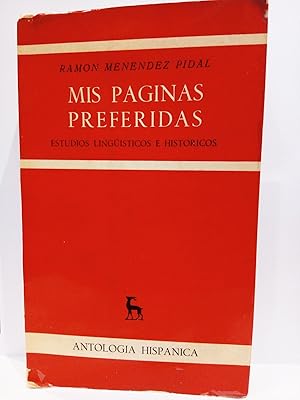 Bild des Verkufers fr Mis pginas preferidas: Estudios lingsticos e histricos zum Verkauf von Librera Miguel Miranda