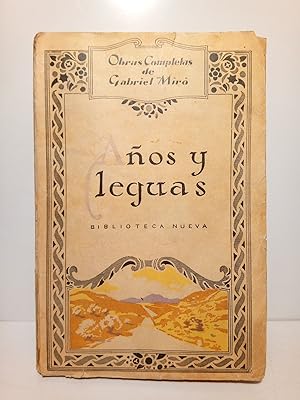 Bild des Verkufers fr Aos y leguas zum Verkauf von Librera Miguel Miranda