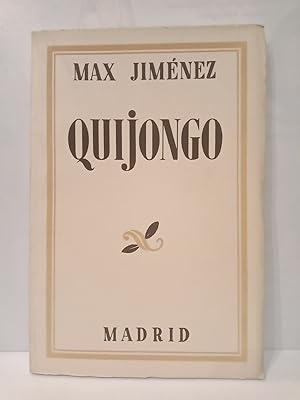 Seller image for Quijongo. [Poesas] for sale by Librera Miguel Miranda