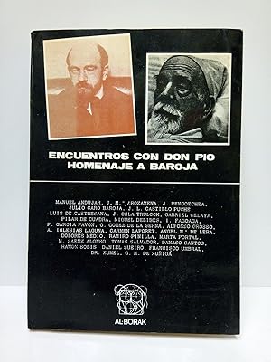 Bild des Verkufers fr Encuentros con Don Po: HOMENAJE A BAROJA zum Verkauf von Librera Miguel Miranda