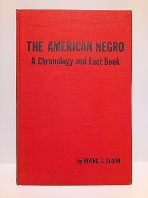 Seller image for The american negro: A chronology and fact book for sale by Librera Miguel Miranda