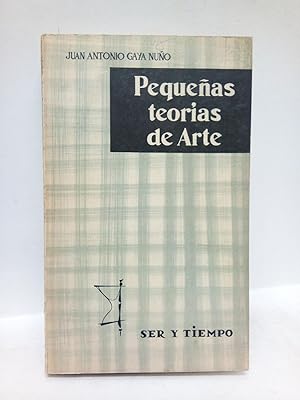 Bild des Verkufers fr Pequeas teoras de arte zum Verkauf von Librera Miguel Miranda
