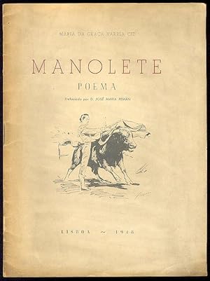 Imagen del vendedor de Manolete. (poema) / Con un prefacio impreso en forma de poesa y autgrafo a mano de D. J. M. Pemn a la venta por Librera Miguel Miranda