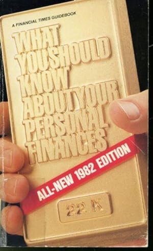Image du vendeur pour What You Should Know About Your Personal Finances mis en vente par Librairie Le Nord