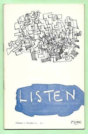 Bild des Verkufers fr LISTEN - A Review of Poetry & Criticism (Vol.2: No.4) zum Verkauf von The Bookshop at Beech Cottage