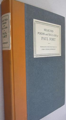 Imagen del vendedor de Selected Poems and Ballads of Paul Fort a la venta por Midway Book Store (ABAA)