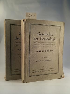 Bild des Verkufers fr Geschichte der Cecidologie. Ein Beitrag zur Entwicklungsgeschichte naturwissenschaftlicher Forschung und ein Fhrer durch die Cecidologie der Alten; Band 1 und 2 zum Verkauf von ANTIQUARIAT Franke BRUDDENBOOKS