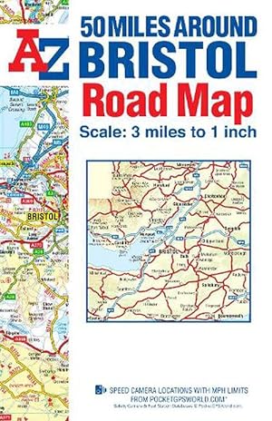 Immagine del venditore per 50 Miles around Bristol A-Z Road Map (Folded) venduto da AussieBookSeller