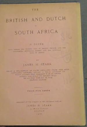Bild des Verkufers fr The British and Dutch in South Africa: A Paper zum Verkauf von Chapter 1